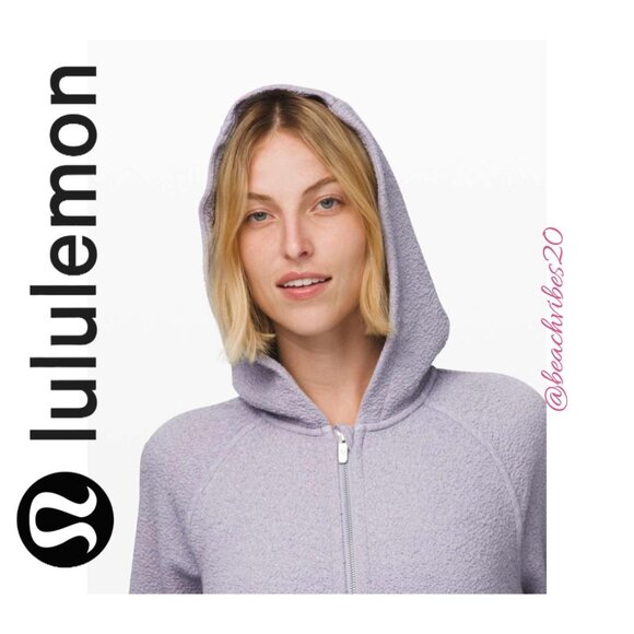 LULULEMON ATHLETICA Pave New Ways Full-Zip Glacier Grey/White Medium EUC LL-235 - Picture 4 of 14